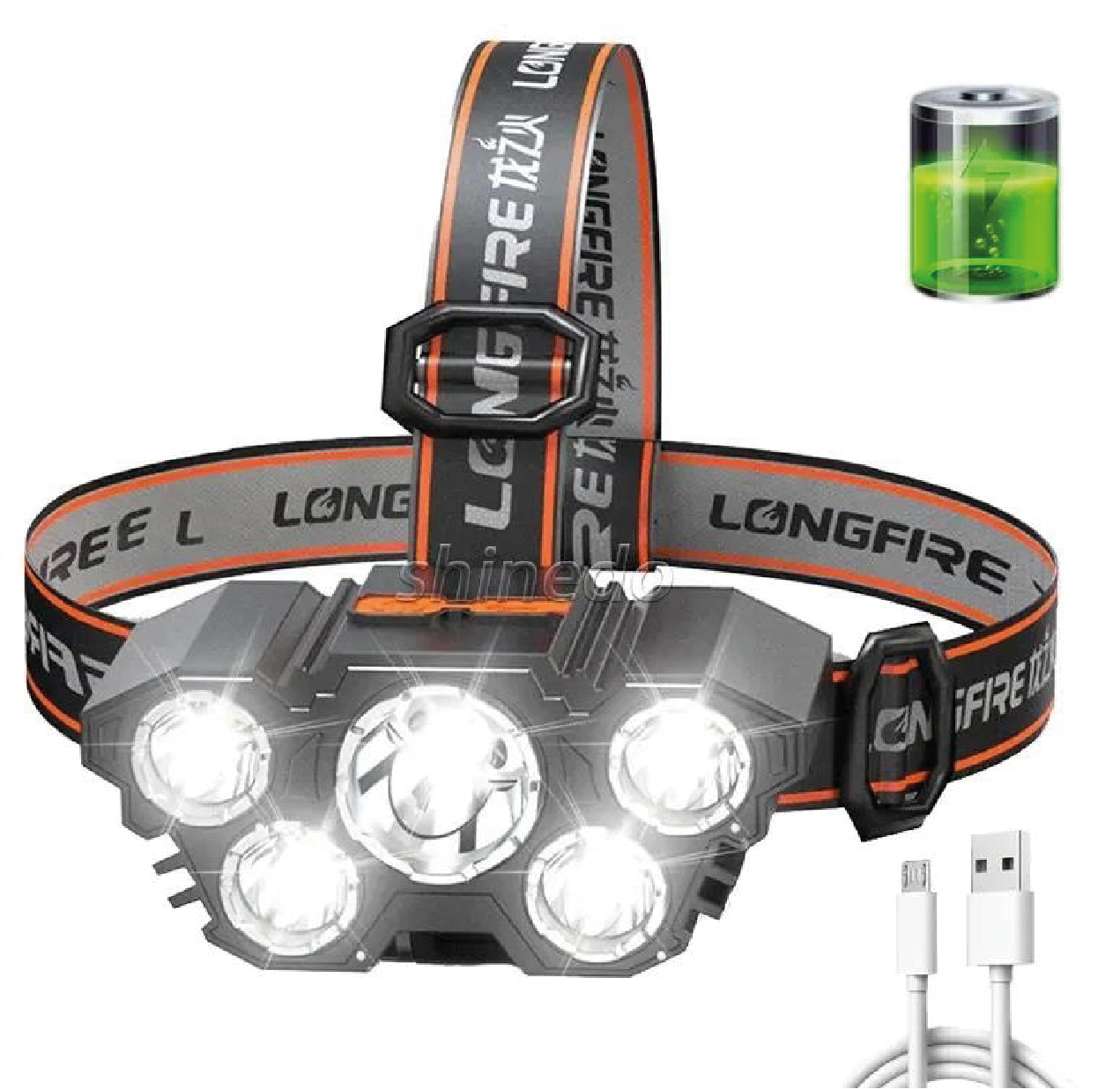 Linterna Recargable 5 LED  HK-98