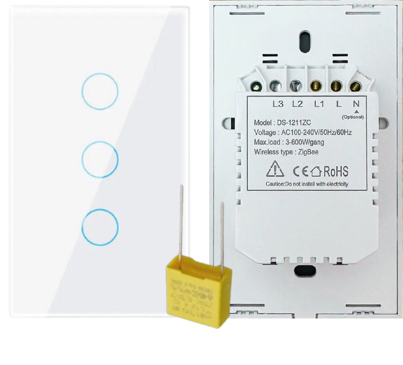 Interruptor DS121  3 botones ZIGBEE